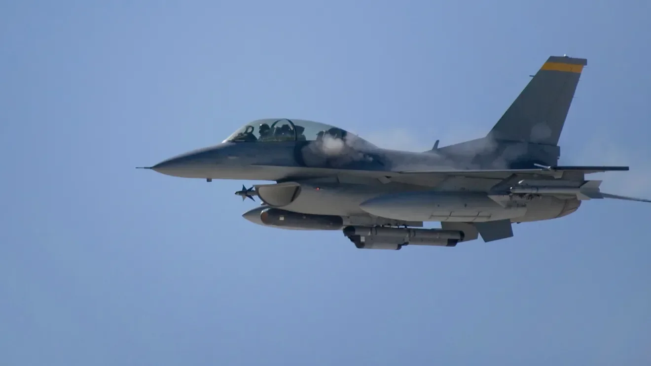 Dronă rusească doborâtă de un F-16 la Buzău