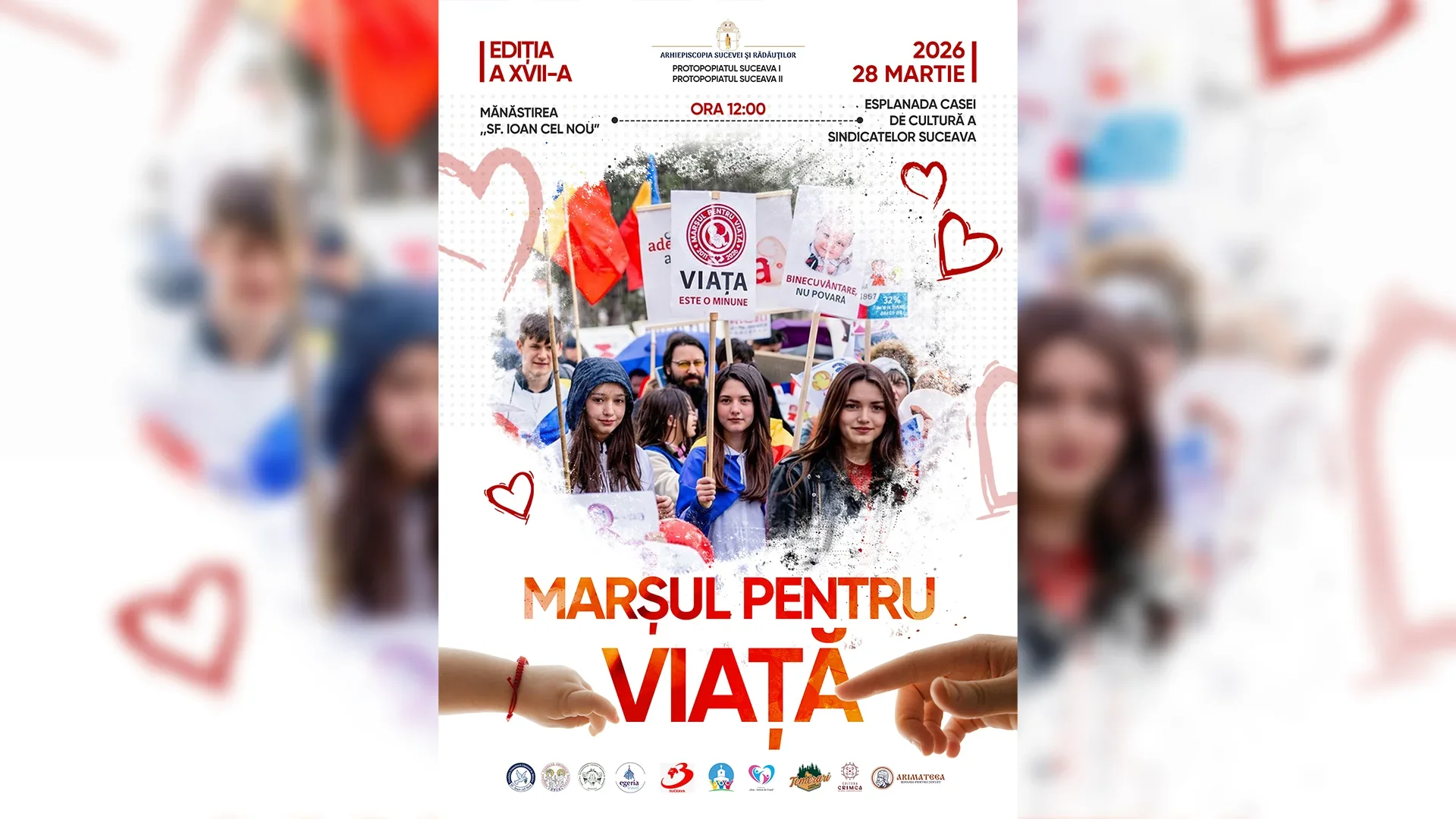 Marșul pentru Viață 2026 va avea loc pe 28 martie în mai multe orașe din județul Suceava