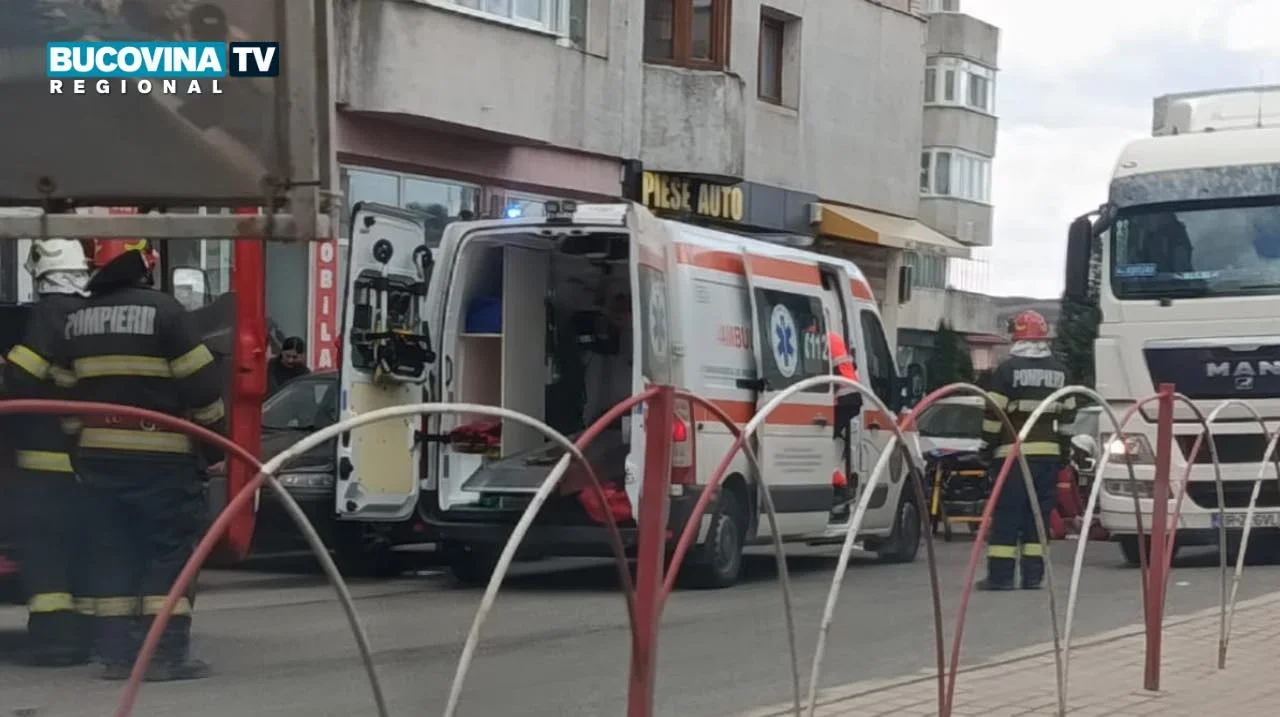 Femeie lovită de tir pe Bulevardul 2 Graniceri din Fălticeni