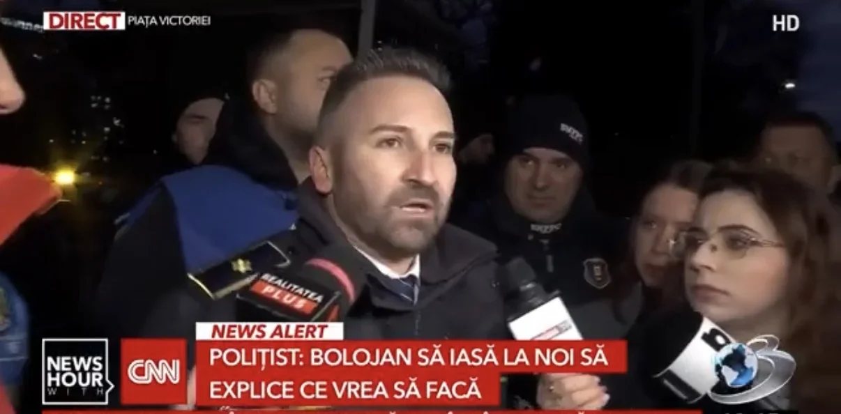 Protest al polițiștilor în fața Guvernului: tensiuni după anunțul privind majorarea vârstei de pensionare