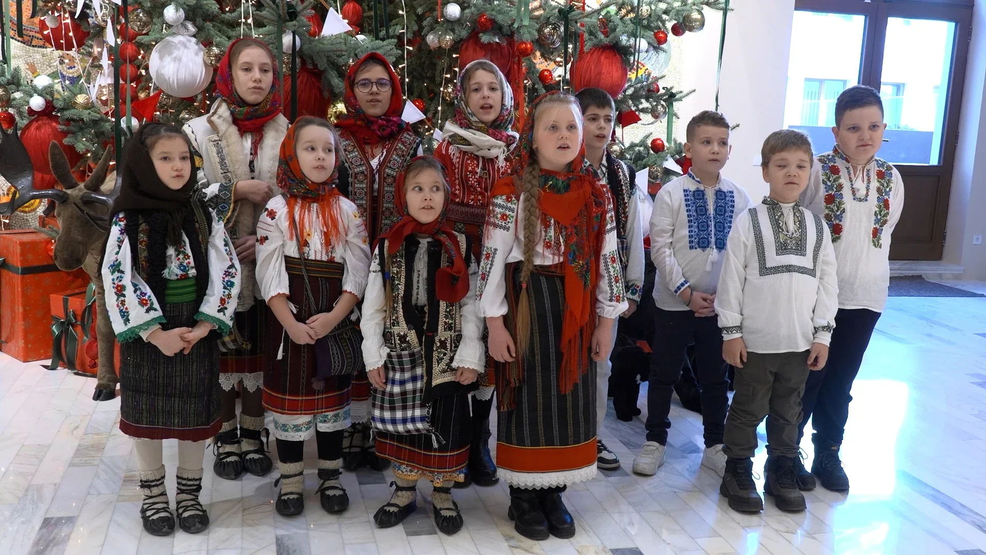 Colindători la Consiliul Județean Suceava