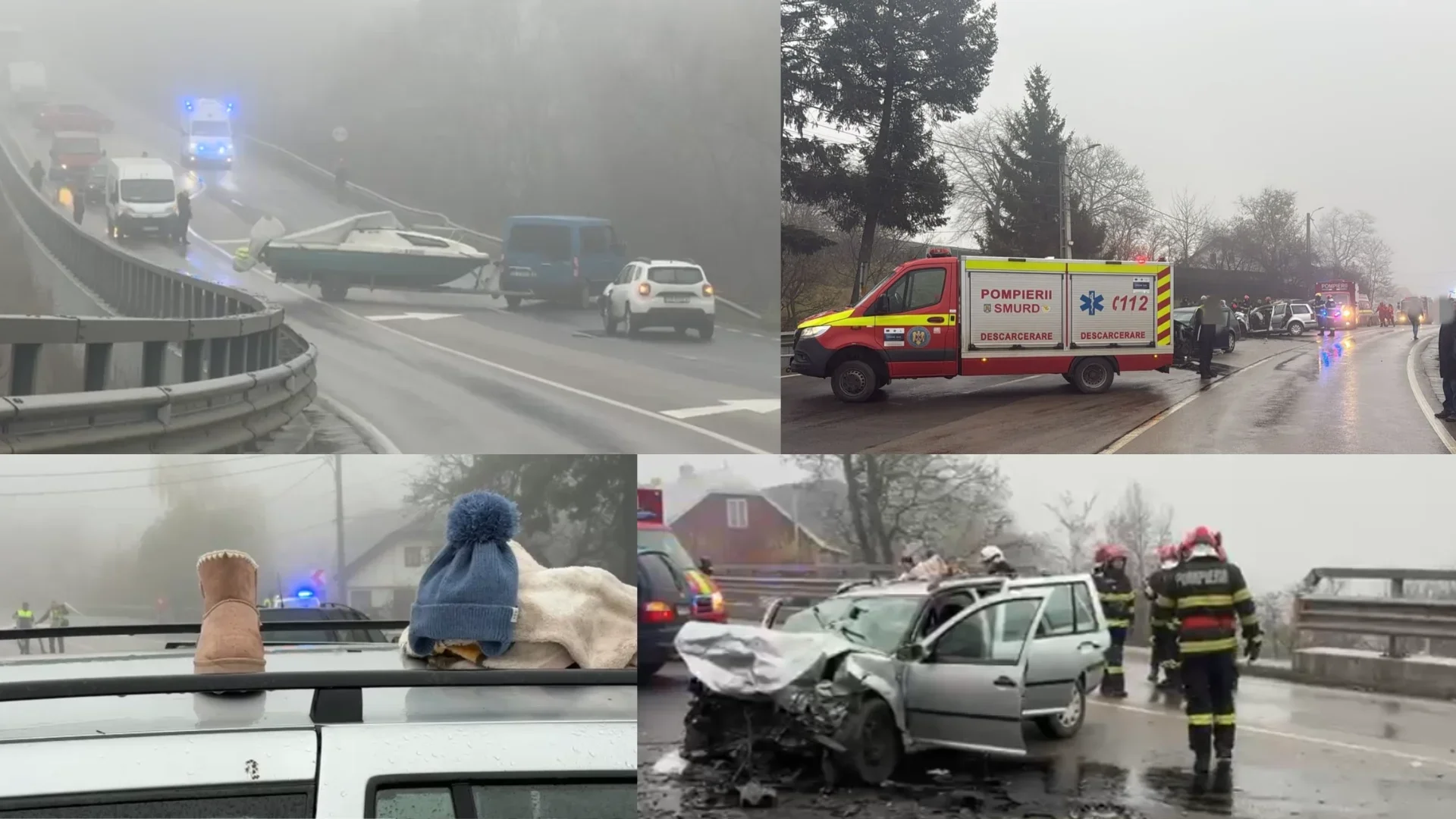Șase persoane în spital, în urma unui accident rutier grav, la Ilișești