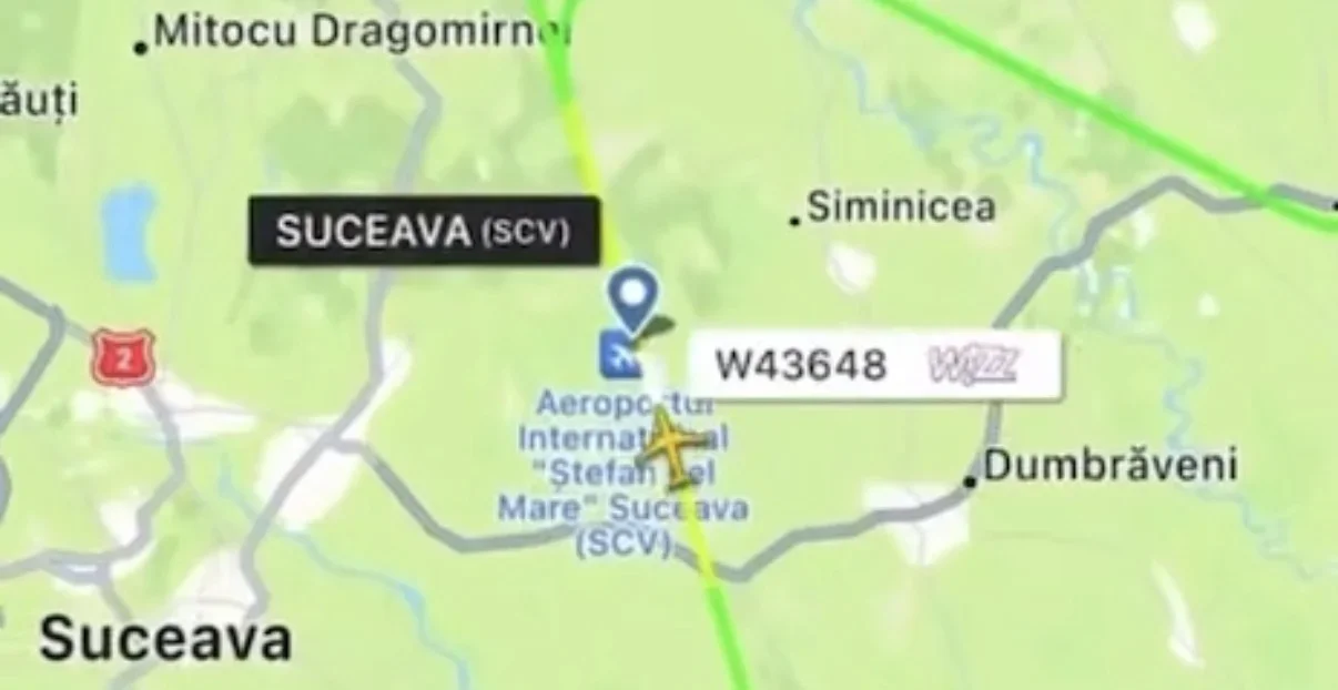 Panică în Botoșani și Suceava după ce un avion a survolat la joasă altitudine înainte de aterizare