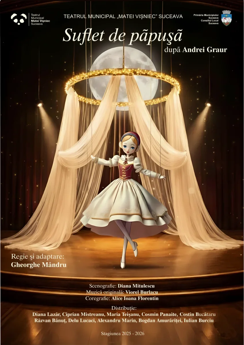 “Suflet de păpușă”, un spectacol dedicat copiilor