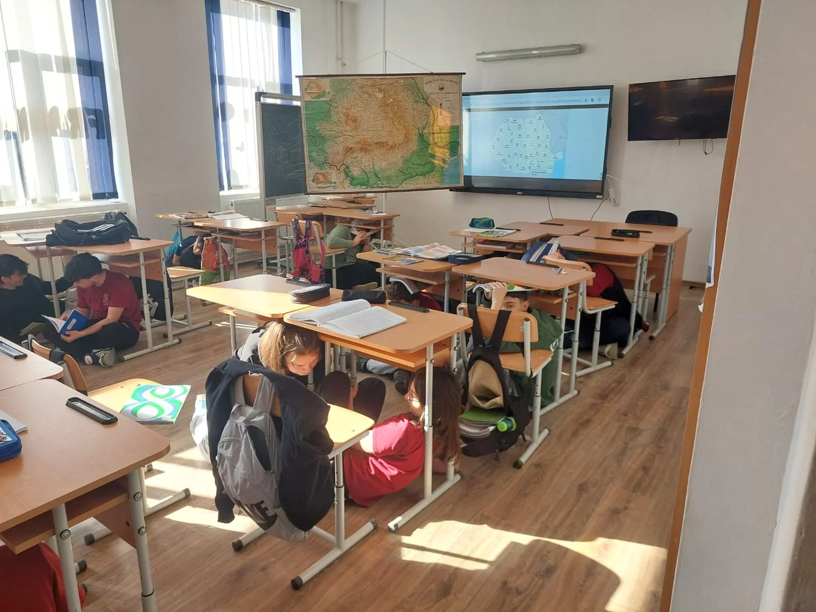 Exercițiu de ecacuare în caz de cutremur, în Județul Neamț