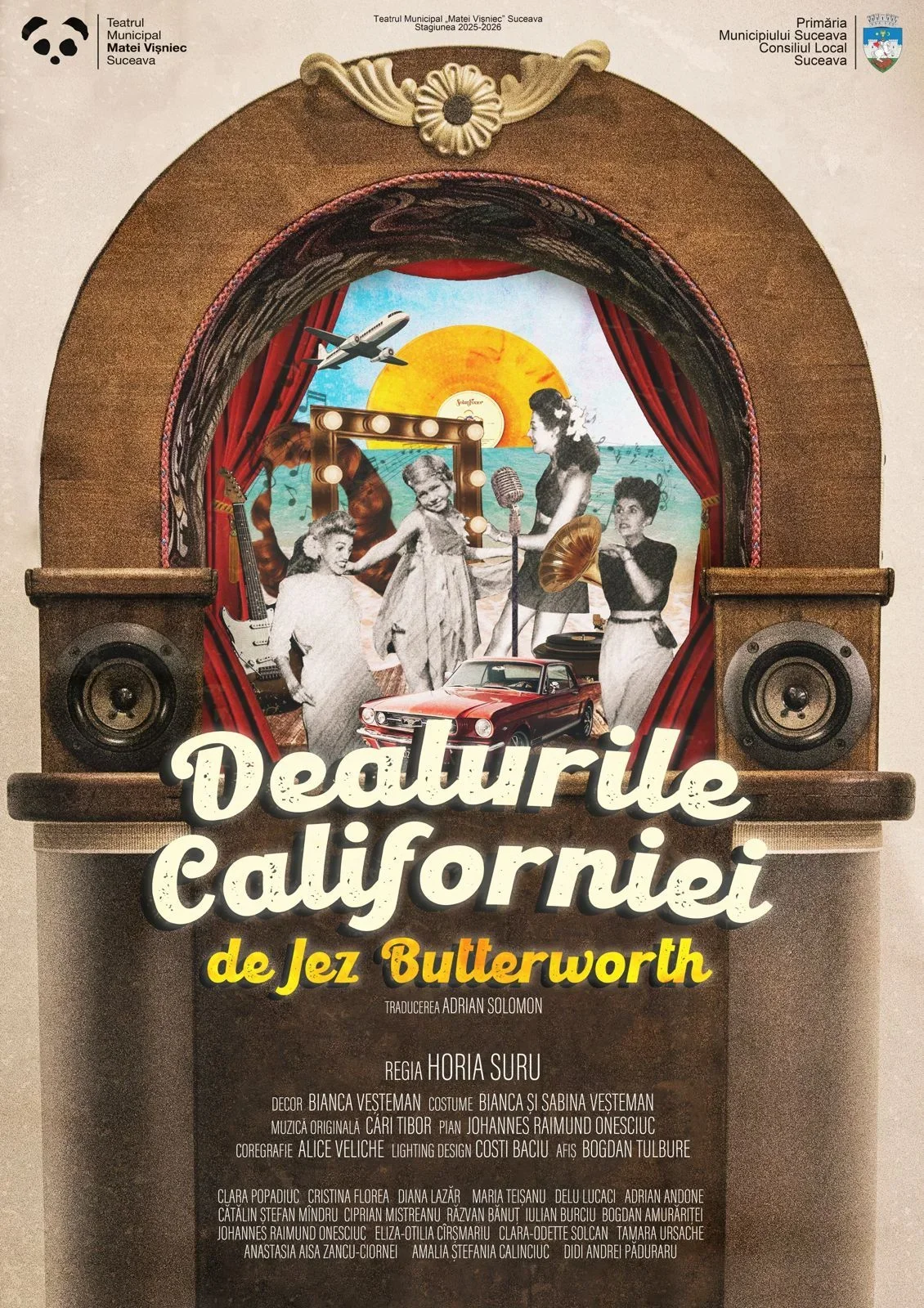 Premiera spectacolului „Dealurile Californiei” la Teatrul Municipal Matei Vișniec Suceava